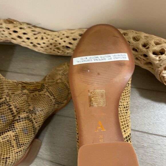Anthropologie Emmeline Ankle  Snakeskin boots size 36 US 5.5 - Picture 7 of 8